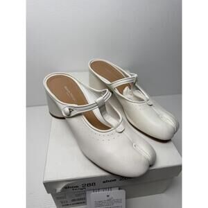 Maison Margiela Tabi Mary Jane Mule Heels Women’s EU 36 Cream New w Box